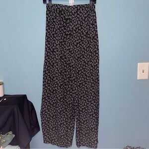 Shein Wrap Split Palazzo Pants Ditsy Floral Pant Size XS